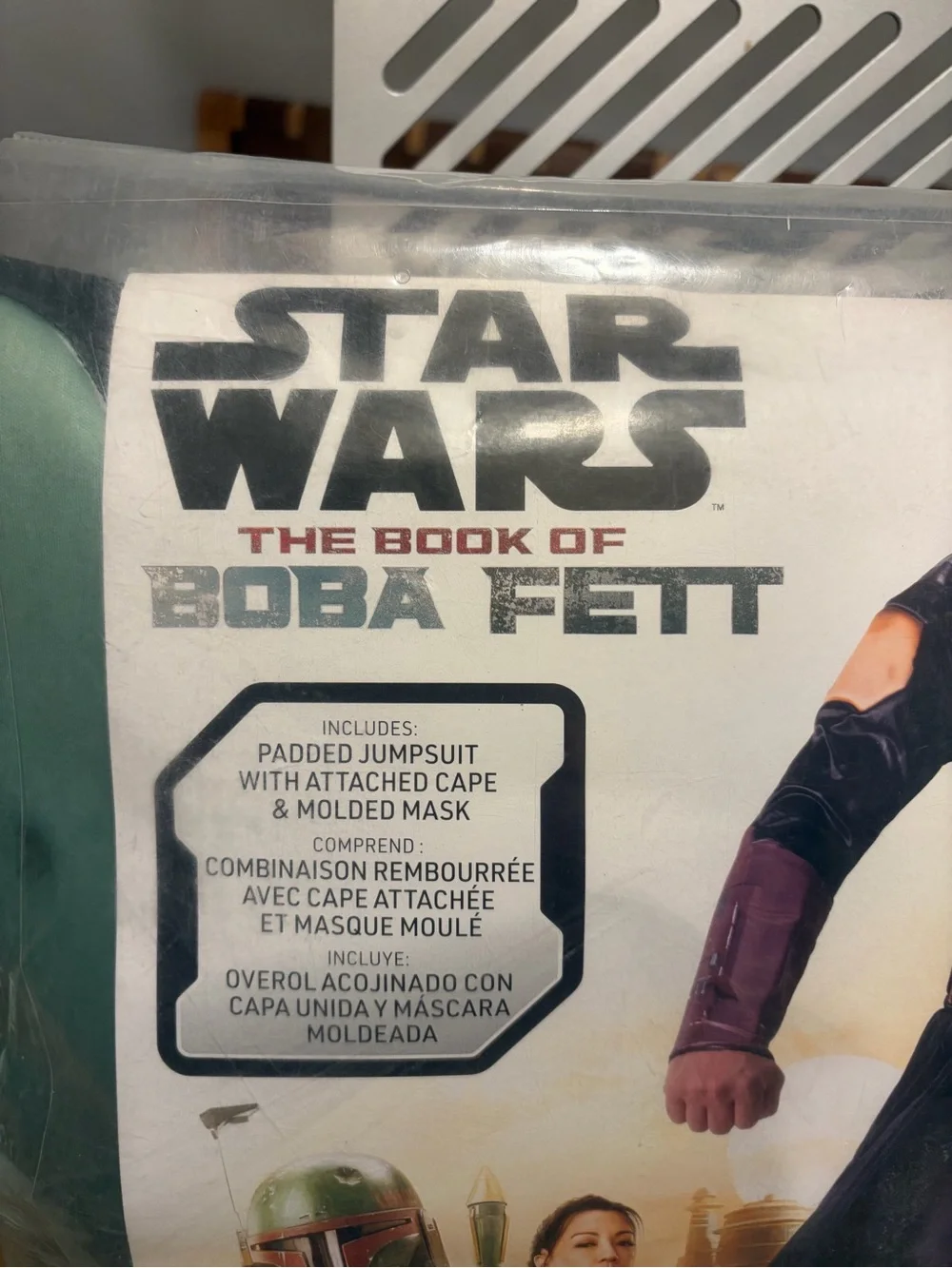 Star Wars Boba Fett - Adult XL  Halloween Costume w/ Mask  & Muscle Chest NWT